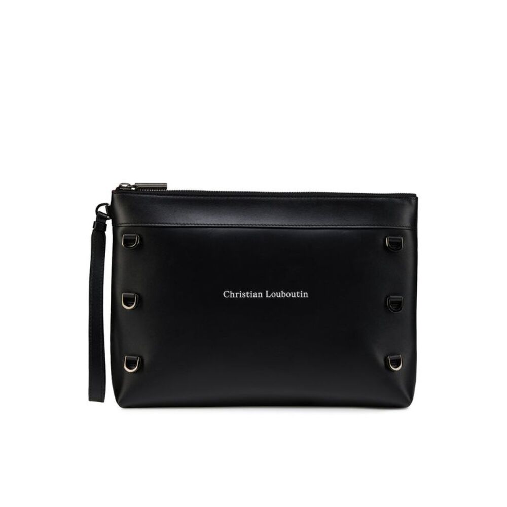 Christian Louboutin Men Kosmica Smooth Calfskin Clutch